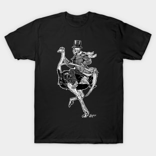 Quarantine Art: Death Rides An Ostrich T-Shirt